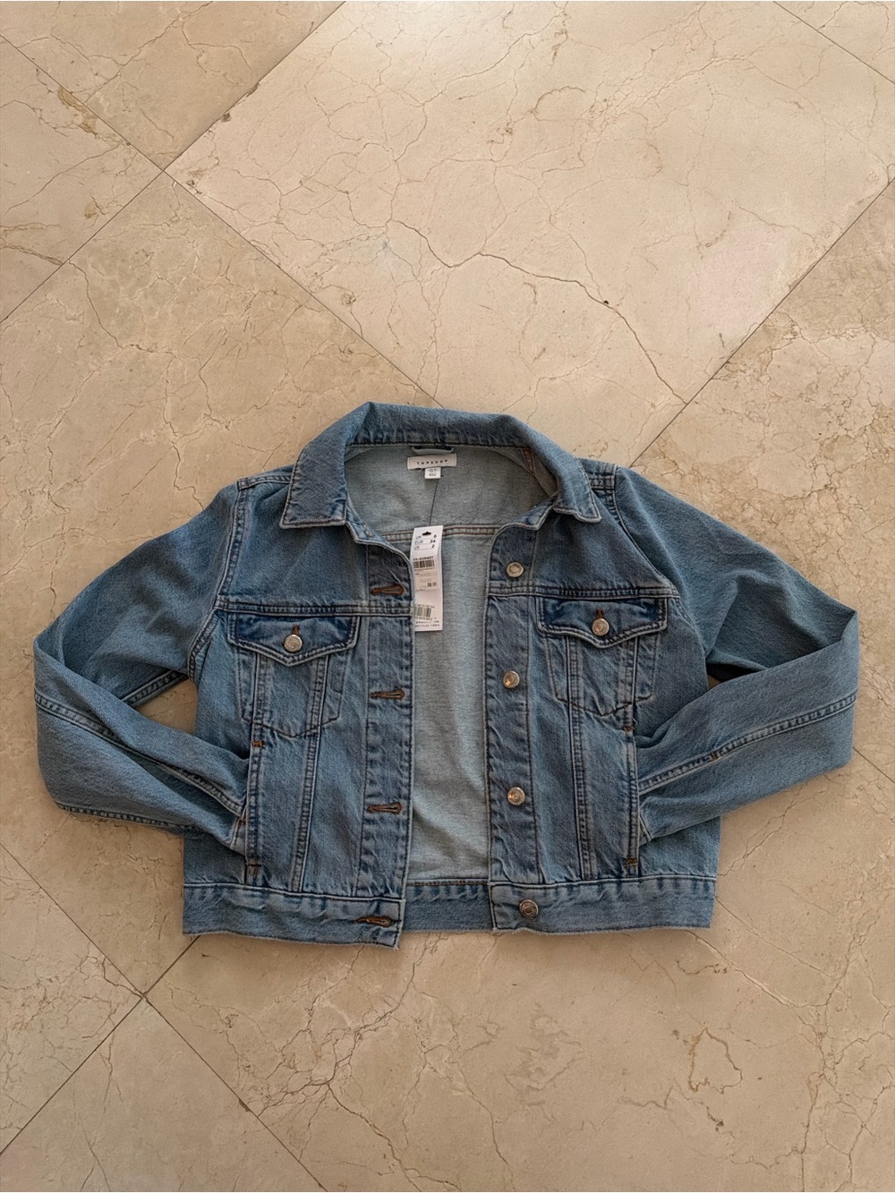 Topshop Light Blue Denim Jean Jacket